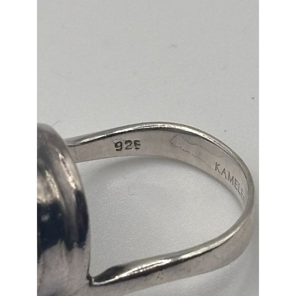 Kameleon 925 Sterling Silver Ring With White Mother Of Pearl Gemstone Size 7.5 - Picture 8 of 11